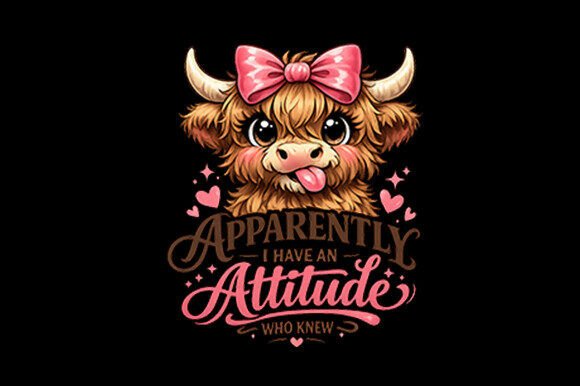 Download Funny Highland Cow Design, Cute Cow GirL - Funny highland cow Collection